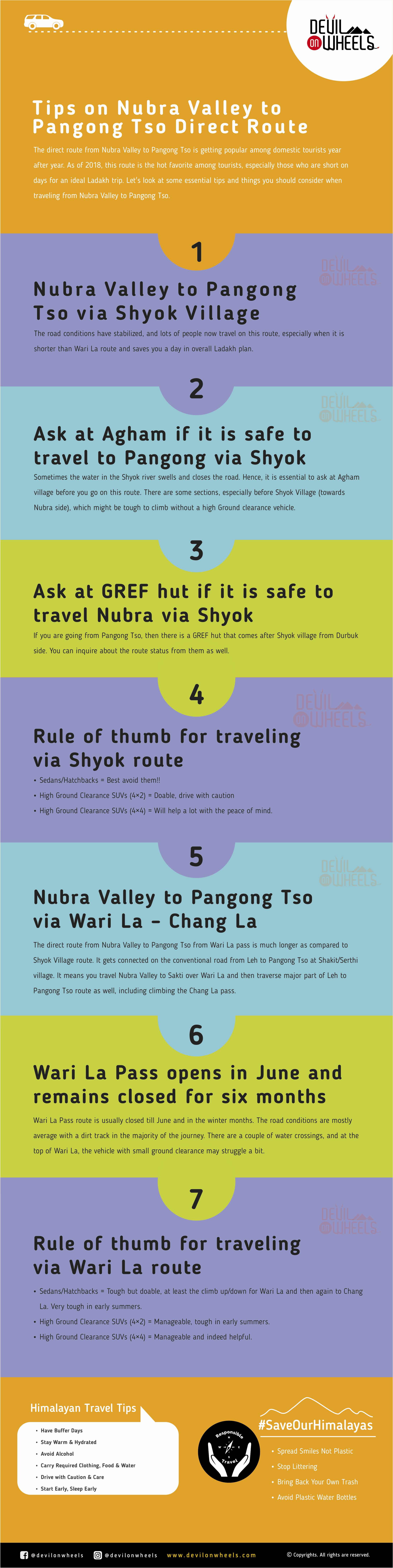 Tips about traveling directly from Nubra Valley to Pangong Tso
