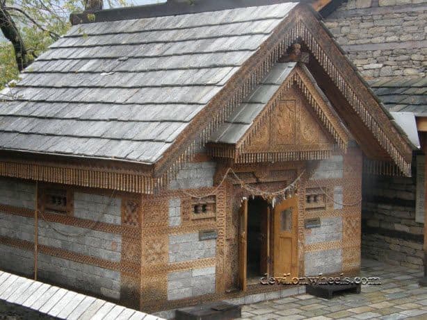 The temple inside the Naggar Castle complex
