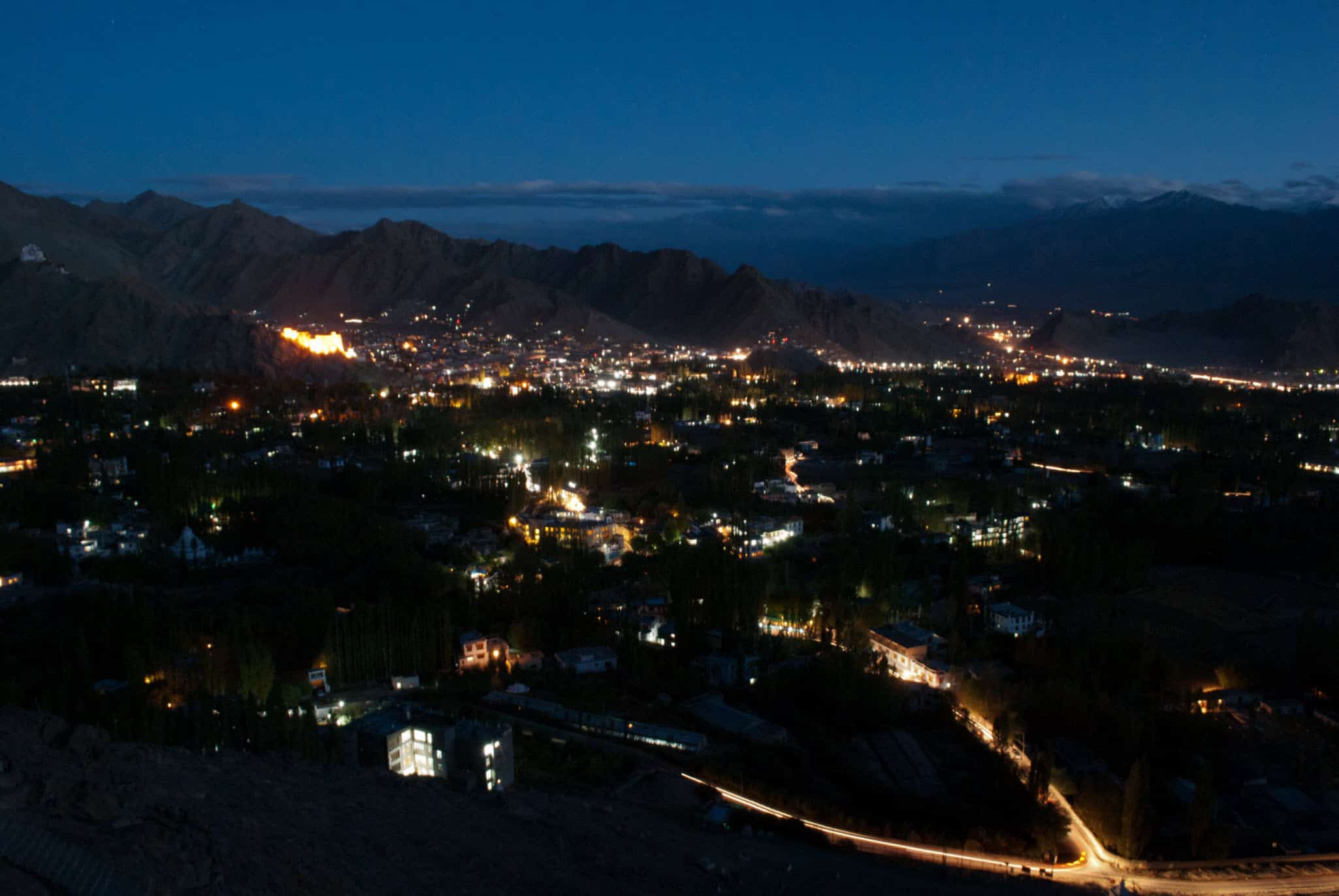 Leh Town at Night