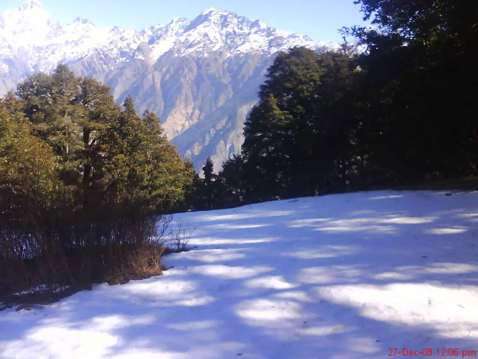 Auli with snow