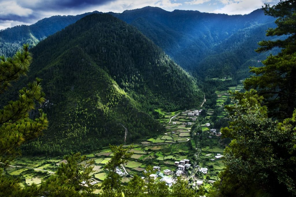 Another wonderful view of the valleys in Bhutan
