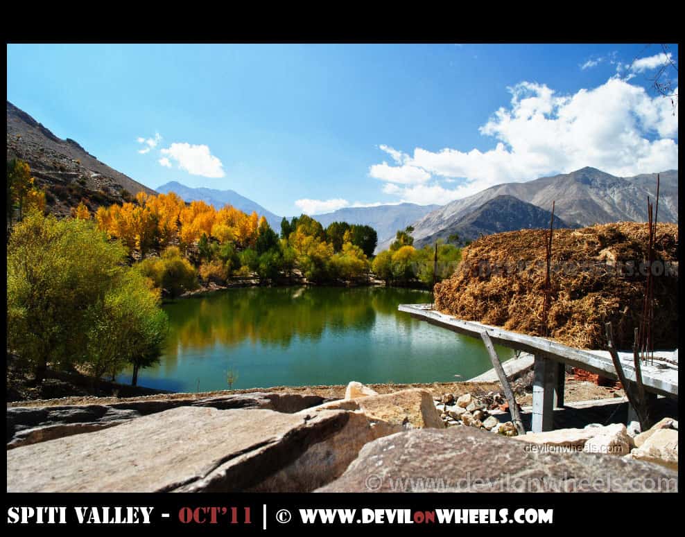 Beautiful Colors of Nako Lake in Fall. Are you also planning a trip to Spiti Valley from Shimla - Kinnaur?