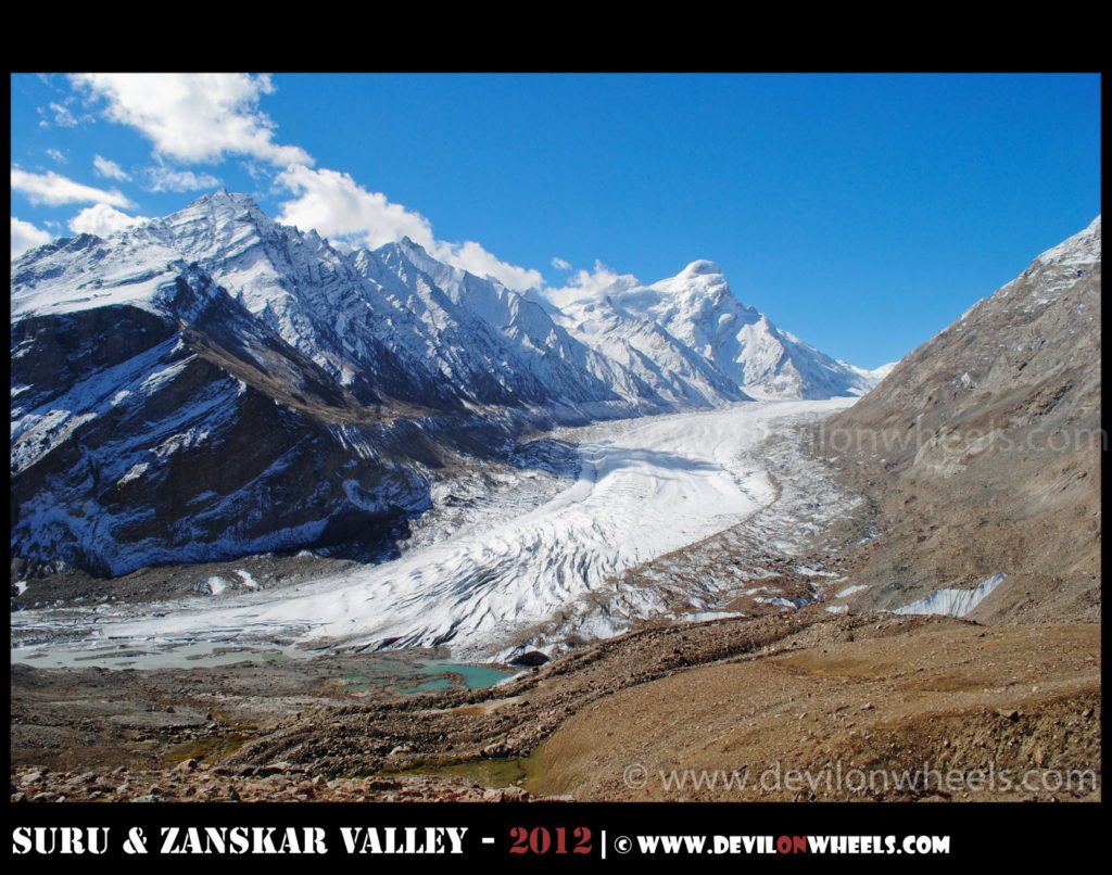 Drang Drung glacier on Kargil - Padum Road