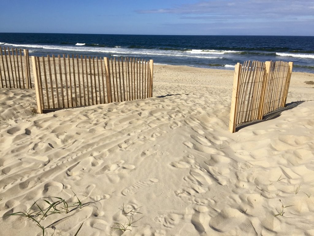 First sight of the beach at Nags Head, Outer Banks