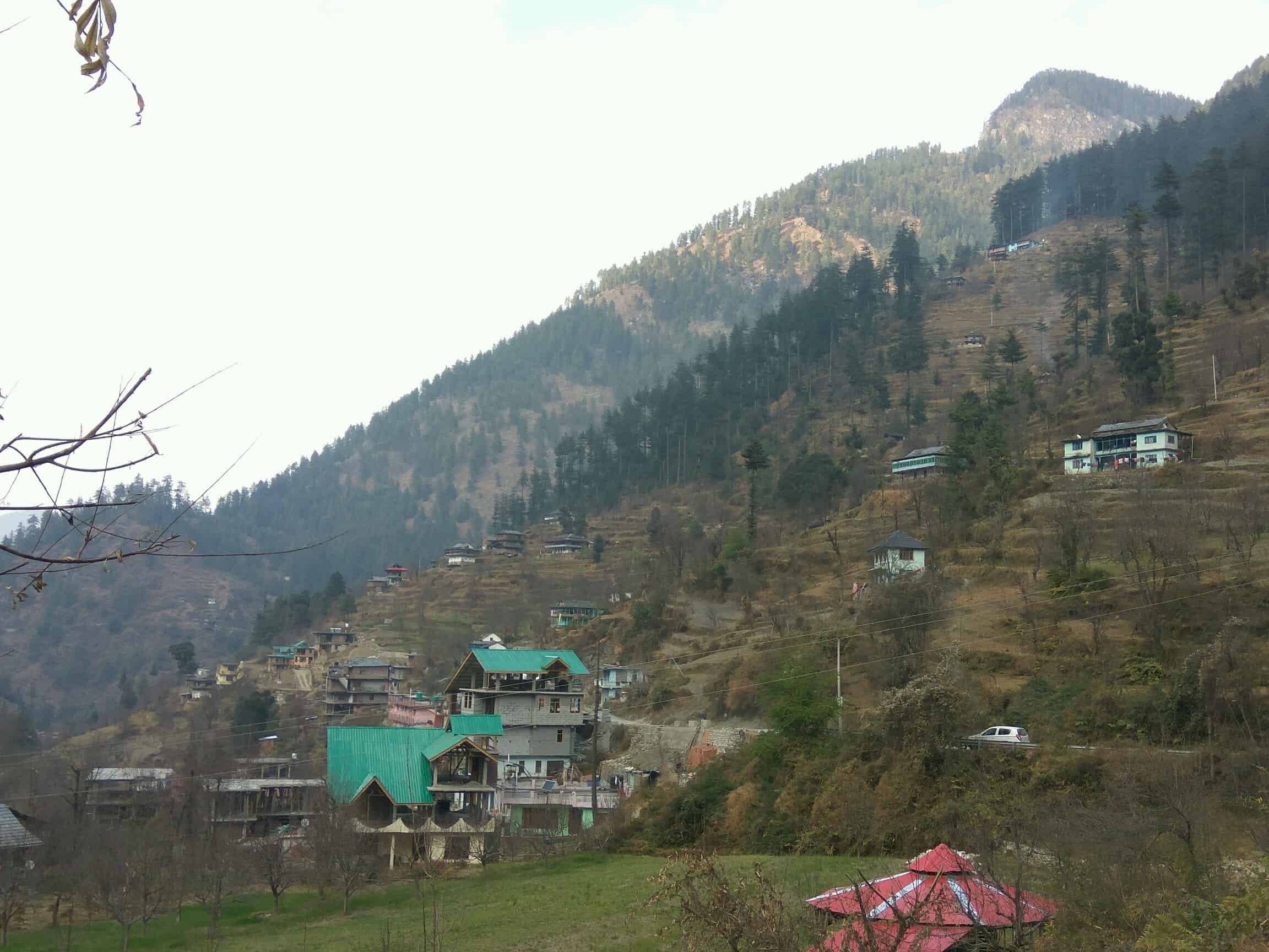 view from the home-stay at Jibhi village
