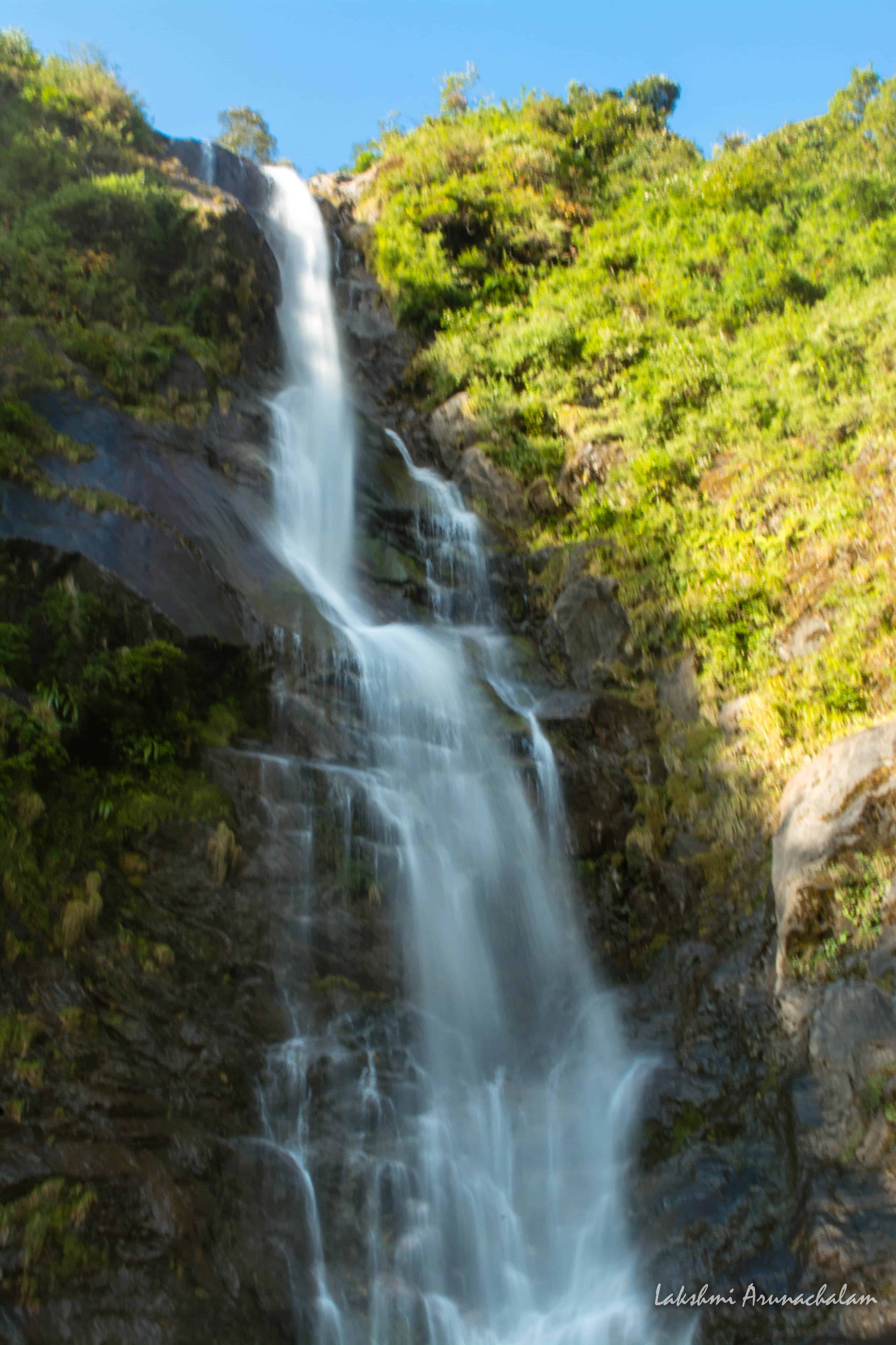 Bhim Nala Waterfall on the Gangtok to Lachung road in North Sikkim