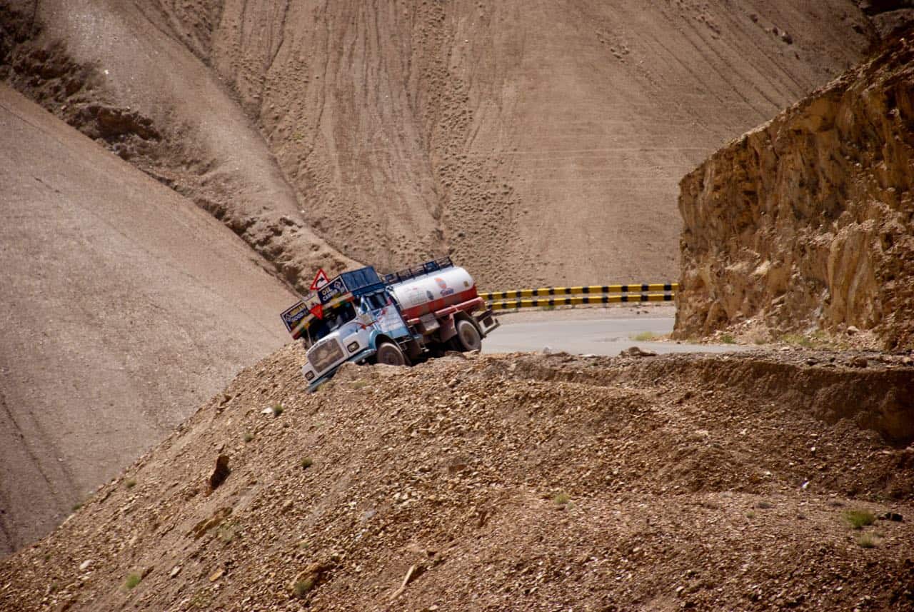 Vast empty Changthang Plateau landscape on the offbeat Ladakh route