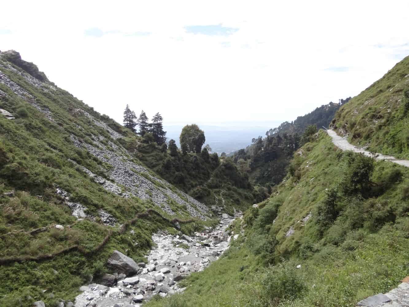 Nyund river valley on the Kareri Lake trek trail