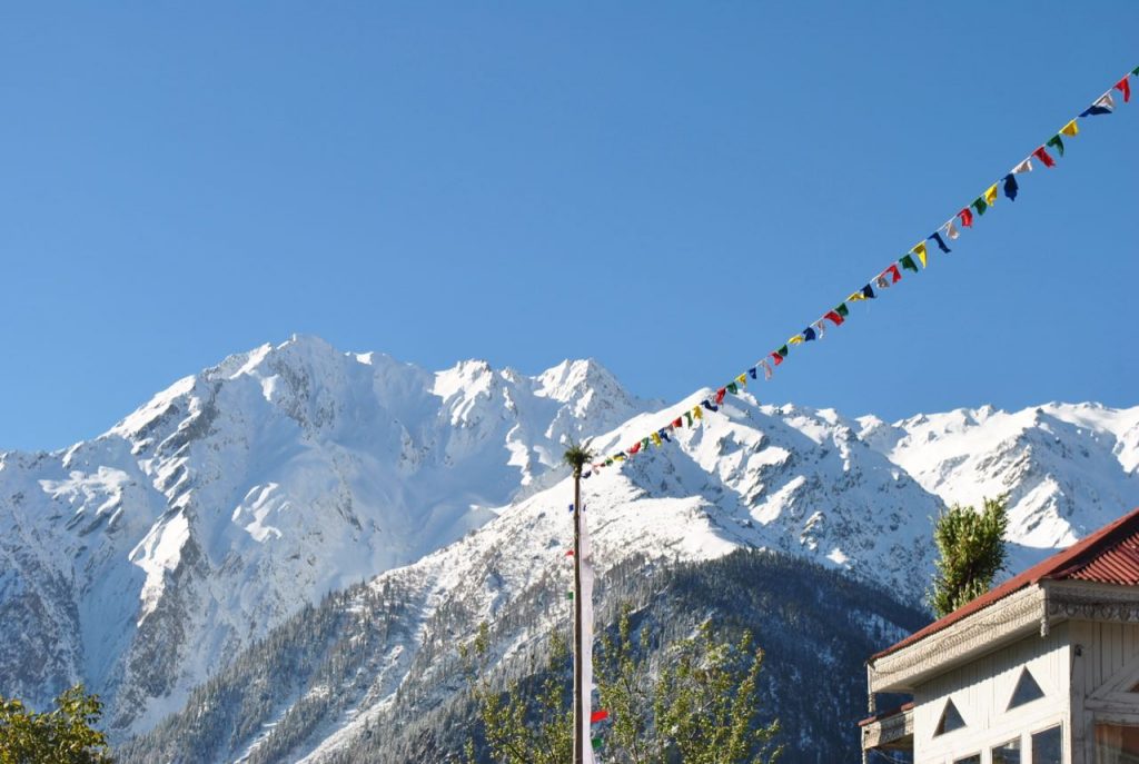 Kinner Kailash Range as viewed from Kalpa Village
