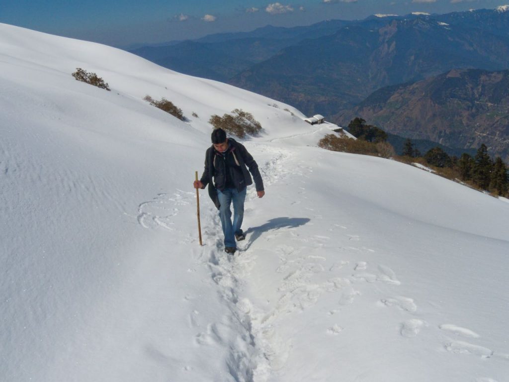 Carrying Trekking Pole helps a lot