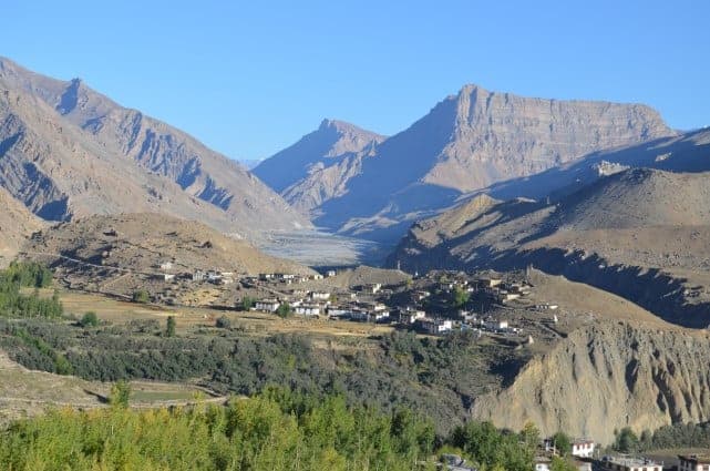 Manegogma village as seen from trek to Sopona lake