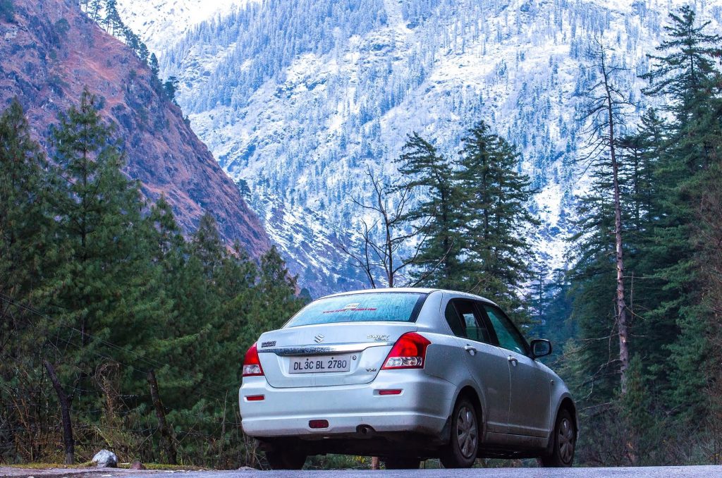 That's my car on a trip to Kasol