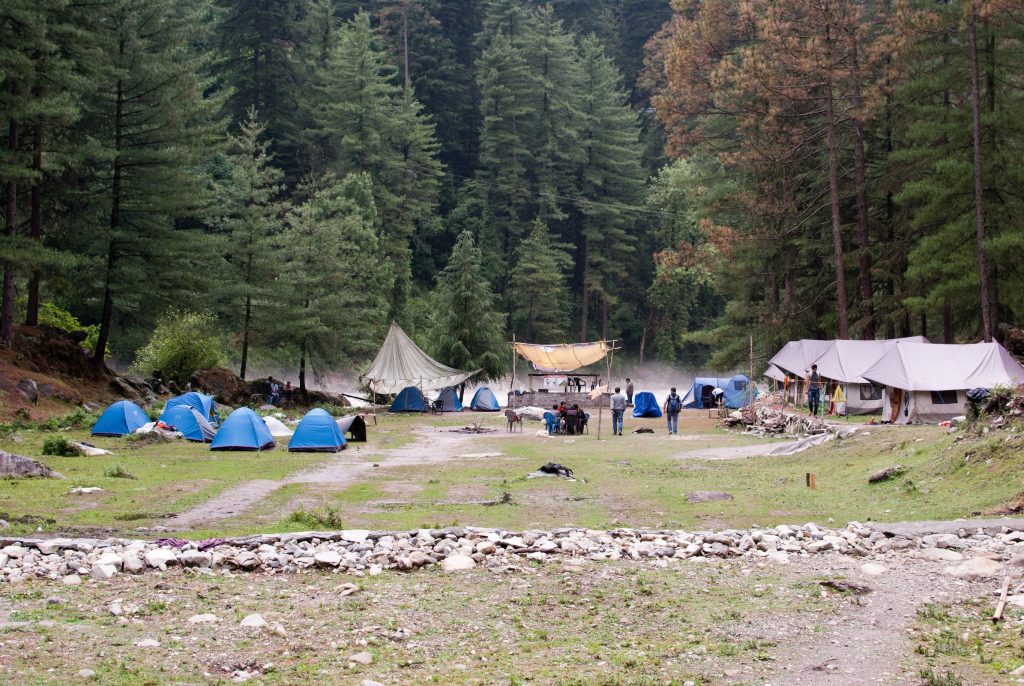 Camping on a trip to Parvati Valley