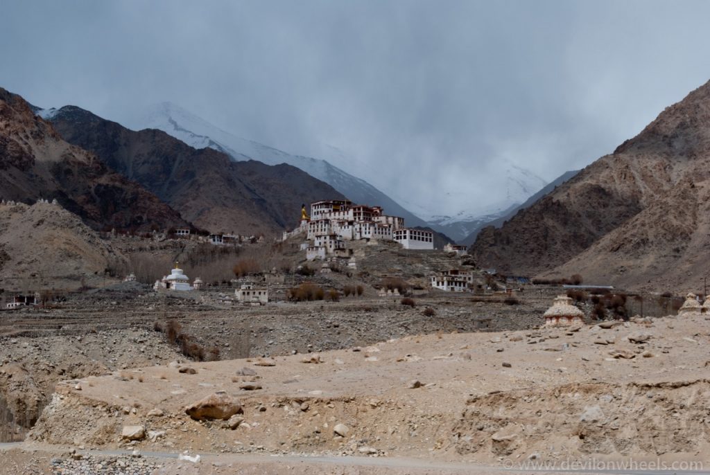 Likir Monastery, sitting on top of a hill