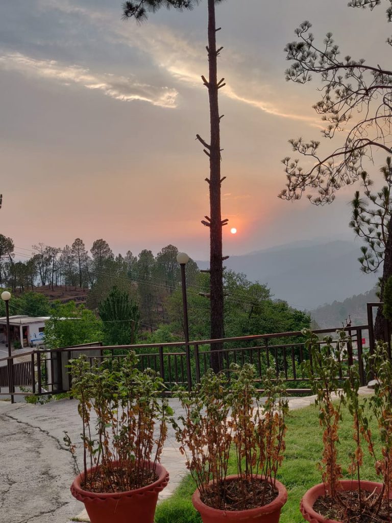 Another view of Sunset in Kumaon hills
