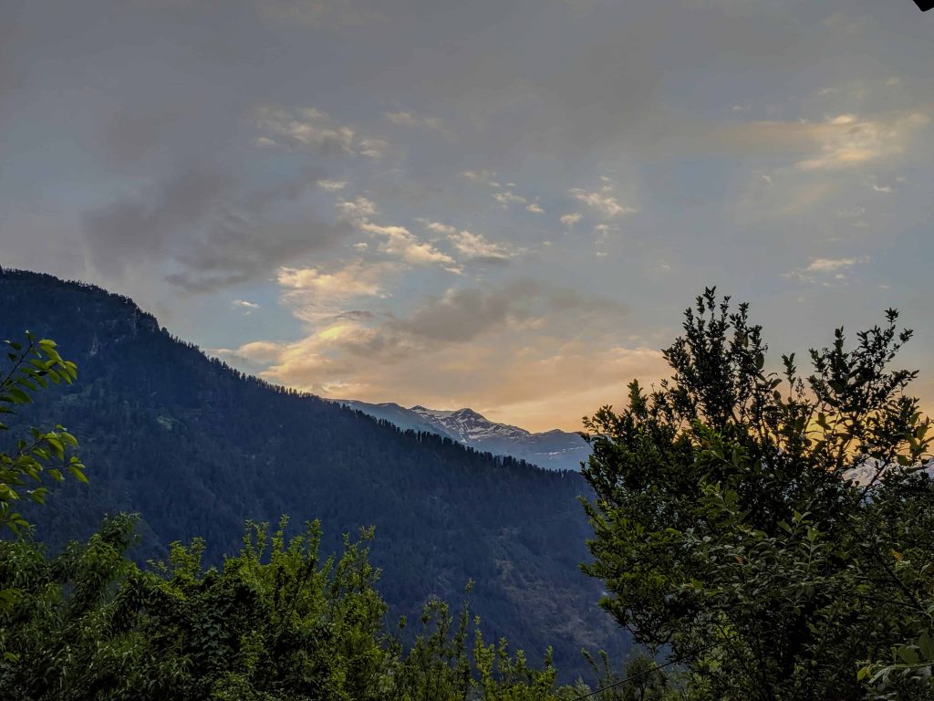 Sunset in Great Himalayan National Park