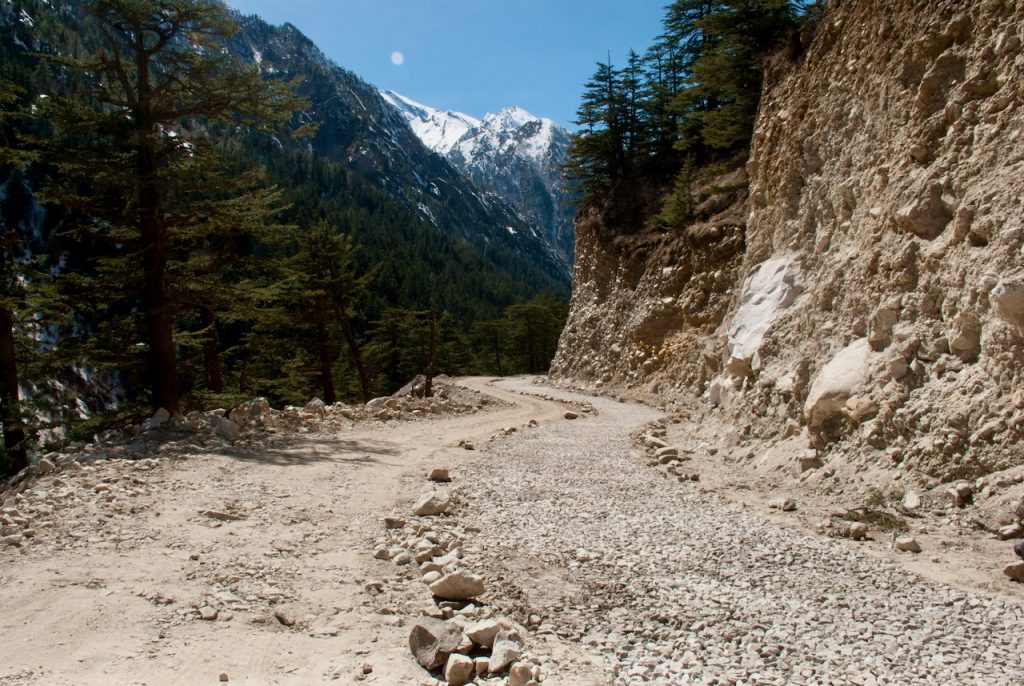 Road conditions between Gangotri Harsil Nelong Valley