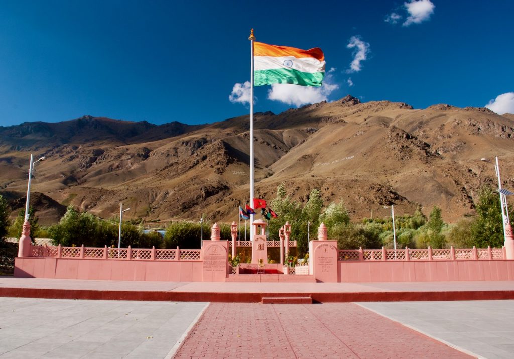 Indian Flag at Kargil War Memorial