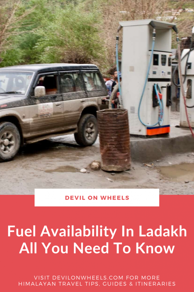 Petrol Availability in Ladakh Road Trip