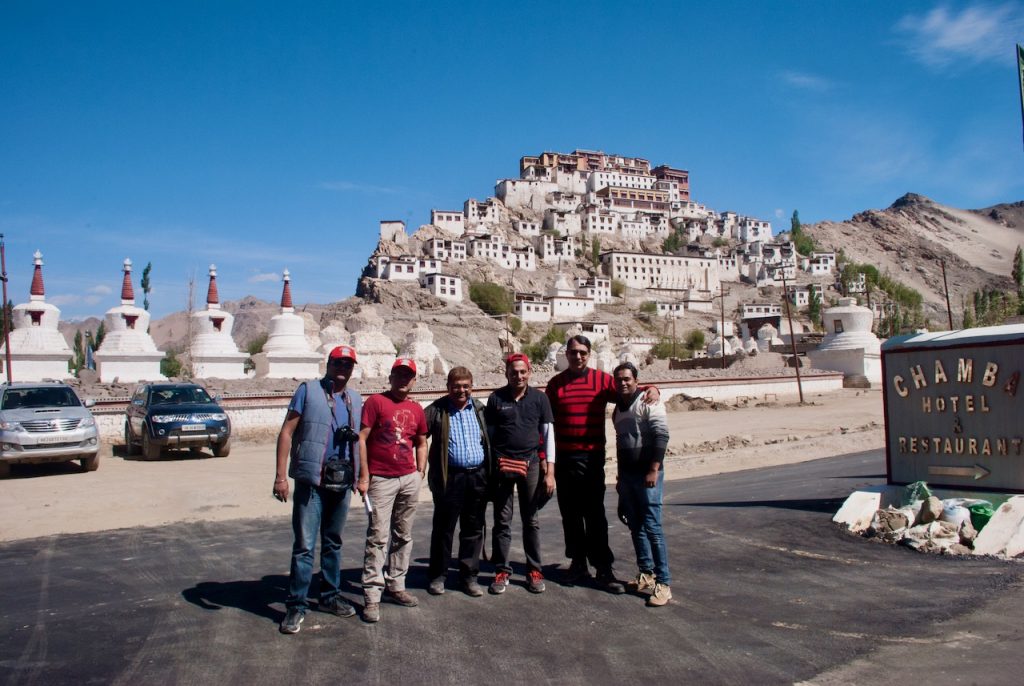 That is Discover with Dheeraj gang at Thiksey Monastery