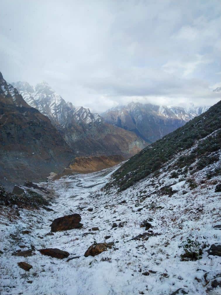 Snow in Dharma Valley