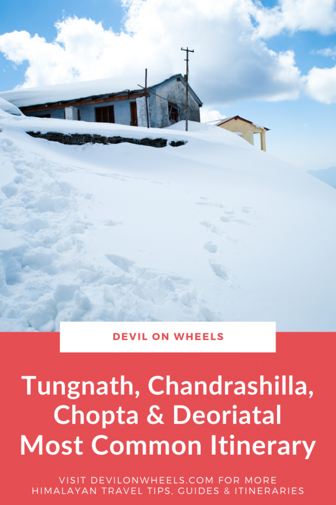 Most Popular Itinerary for Tunganth, Chandrashilla, Deoriatal trek