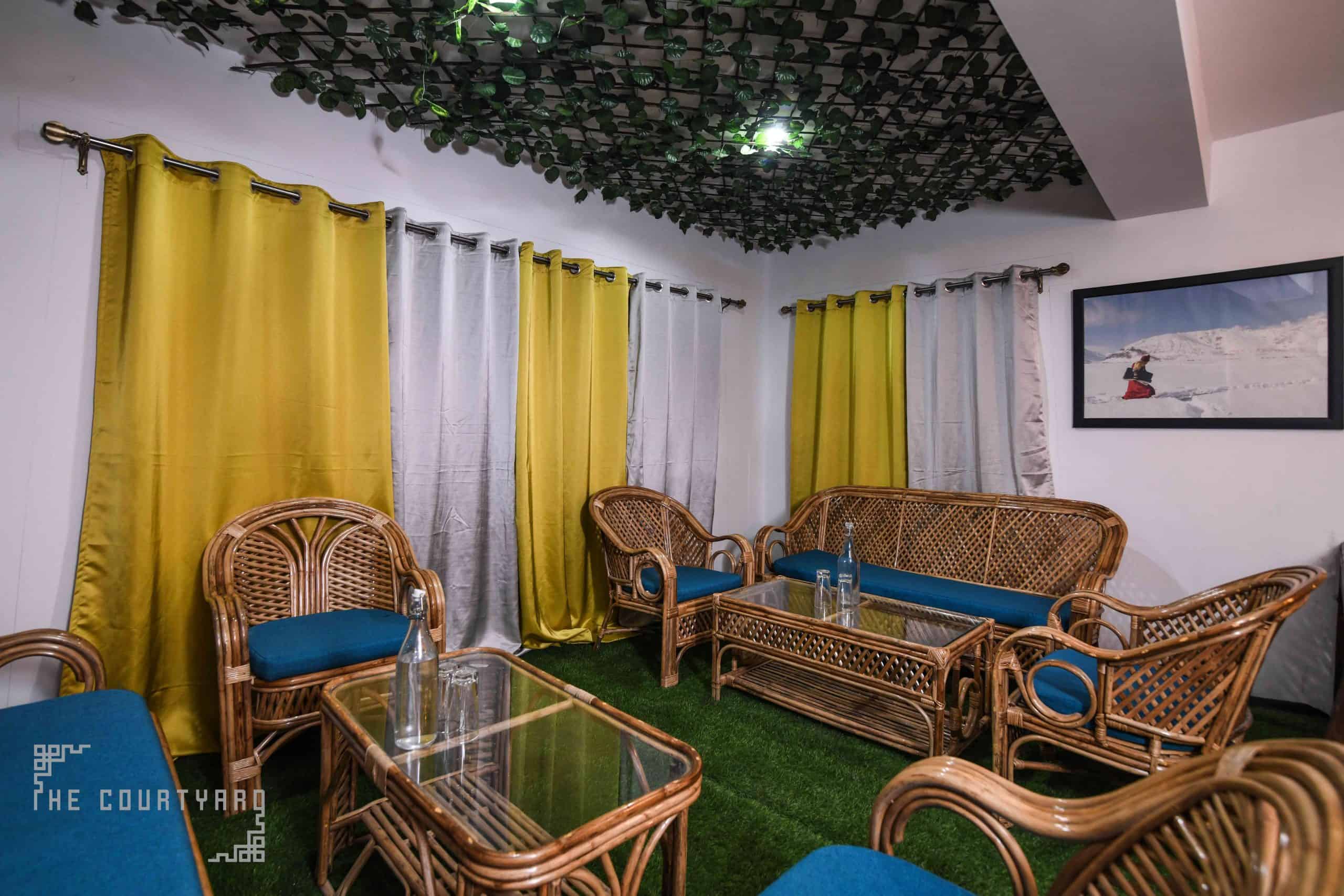 Lounge Area in the Room - The Courtyard Hostel in Leh - Bunks & Beds