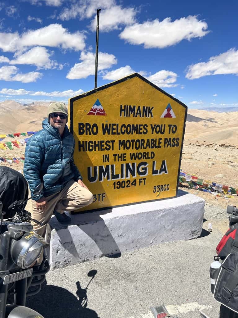 Discover with Dheeraj Sharma, currently at Umling La Pass