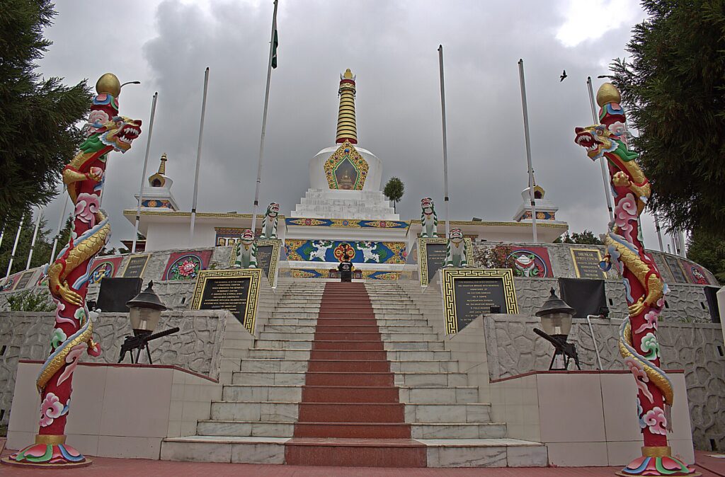 Tawang War Memorial stupa honouring soldiers of the 1962 war, Arunachal Pradesh