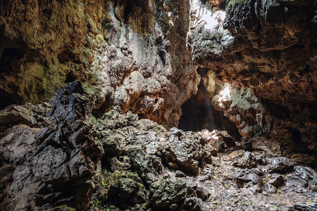 Limestone chamber inside Mawsmai Cave near Cherrapunji Meghalaya