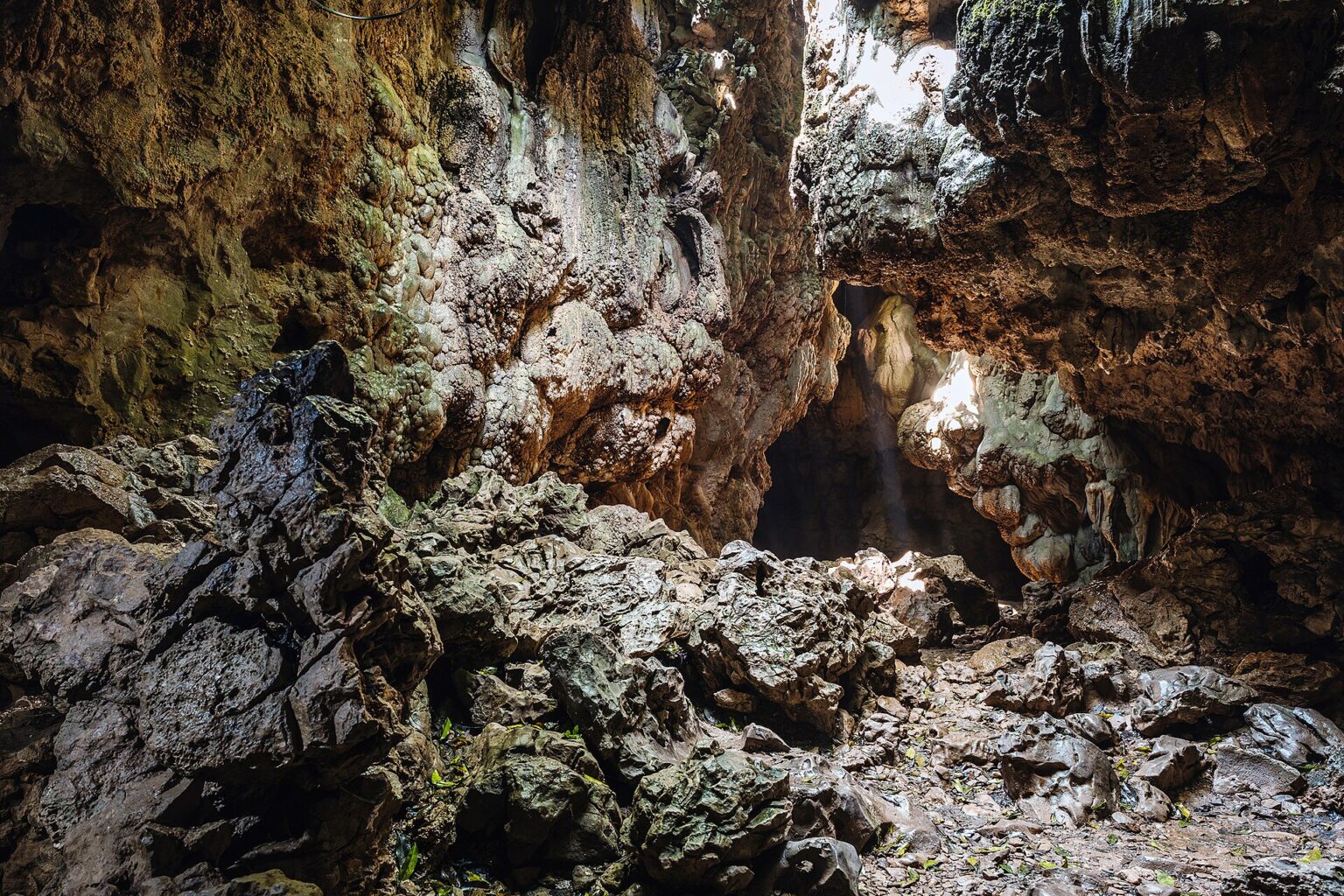 Limestone chamber inside Mawsmai Cave near Cherrapunji Meghalaya
