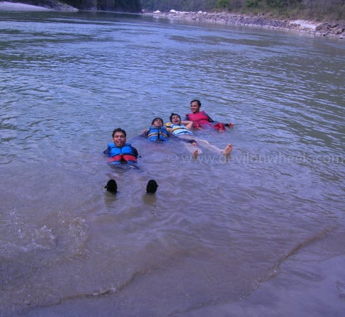Bathing with Friends in Ganges...
