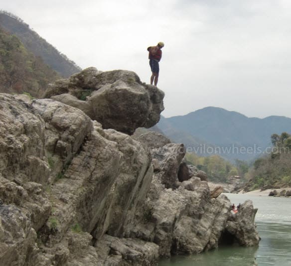 Cliff Jumping at Rishikesh