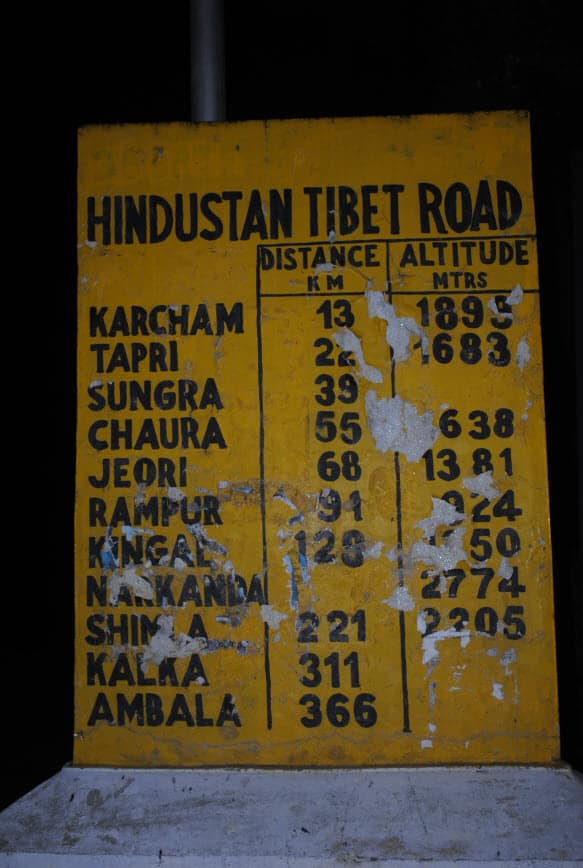 Information about Hindustan Tibet Road at Powari