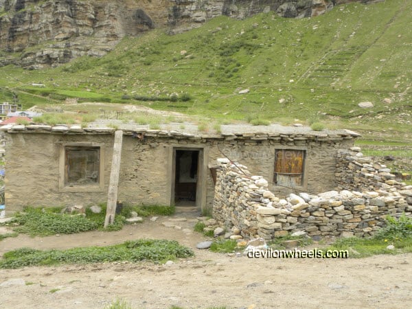 House at Khoksar on Manali-Leh Highway