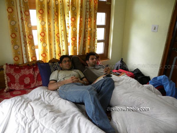 Lazing in the Room at Keylong on Manali-Leh Highway