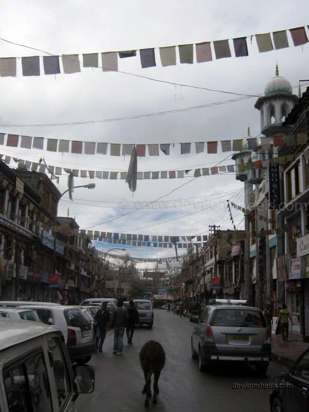 Main Bazaar or Mani Market in Leh - Ladakh