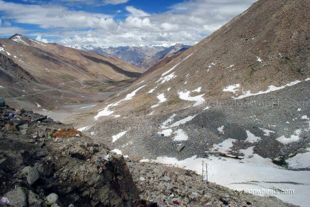 Views from Khardung La top in Leh - Ladakh