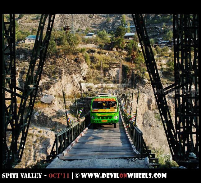 The Akpa Bridge in Kinnaur Valley