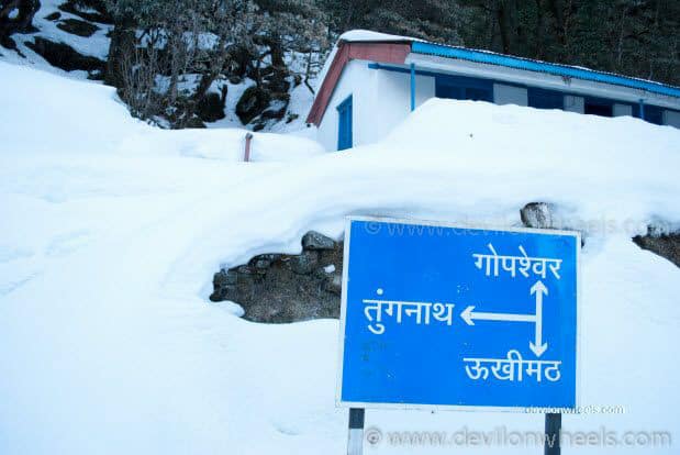 View from Chopta - Tungnath Snow Trek
