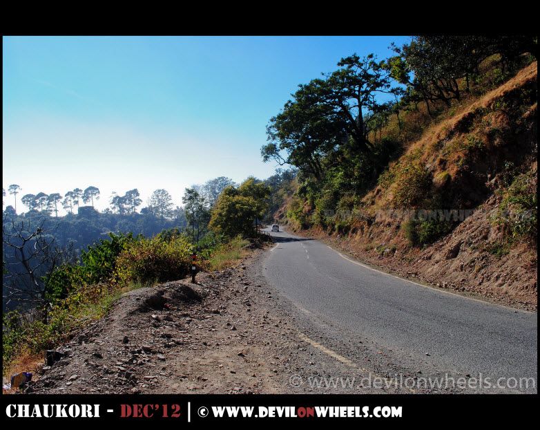 Road leading to Nainital