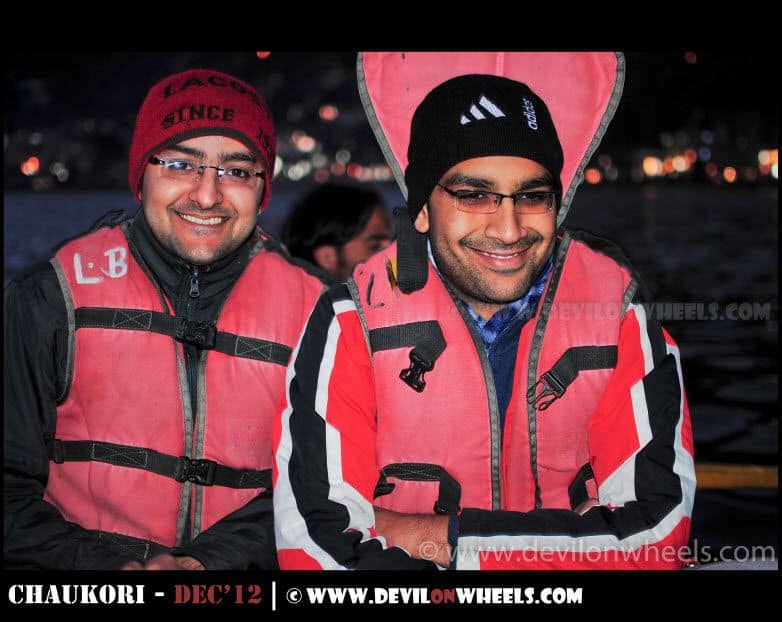 Saurabh & Dhruv Feeling the Cold at Nainital Lake