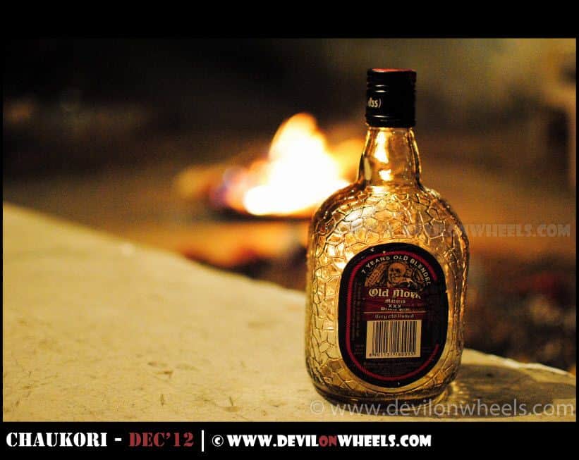 Ahh.. The Old Monk, a friend in cold conditions ;)