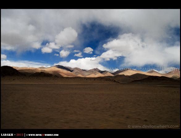 The Light Play on the way to Hanle
