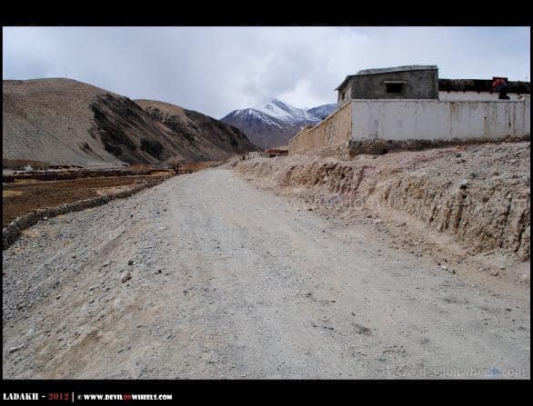 A Direct Road from Chusul to Tso Moriri under construction