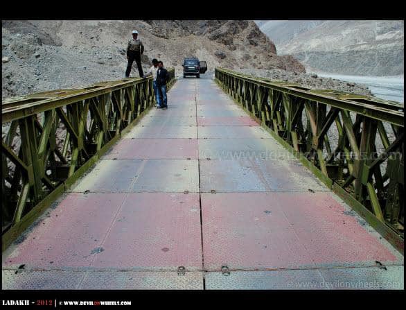 Dheeraj Sharma enjoying over a Bridge near Agham Village