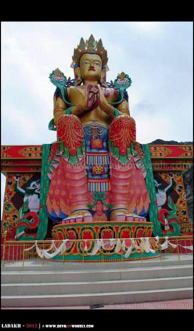 106 Feet Tall Lord Buddha at Deskit - Nubra Valley