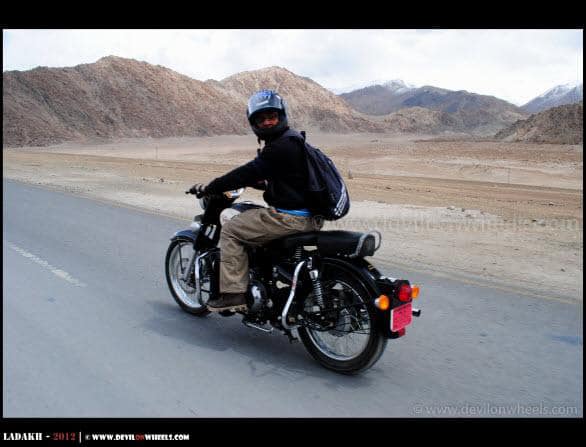 Himanshu while Riding