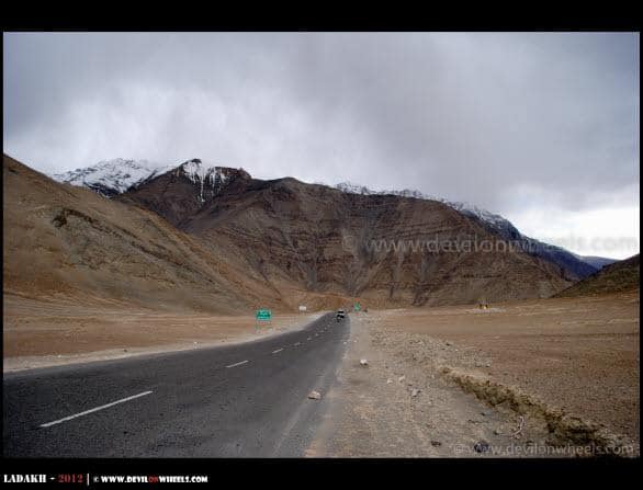 Magnetic Hill in Ladakh near Leh