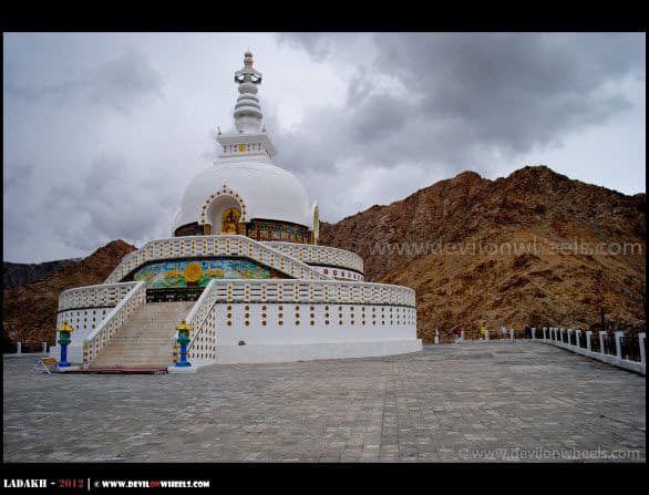 The Symbol of Peace... Shanti Stupa in Leh